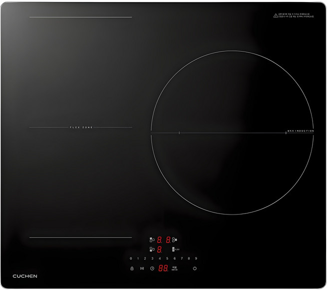 쿠첸 FLEX 대화구 전기레인지 3구, CEO-C5IF3A0NBA, 빌트인