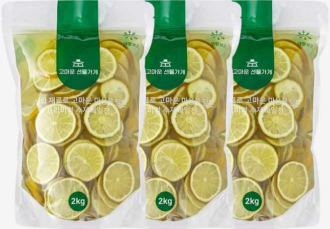 고마운선물가게 라임청 2kg 수제청 과일청 카페 납품 대용량, 1개, 3개입