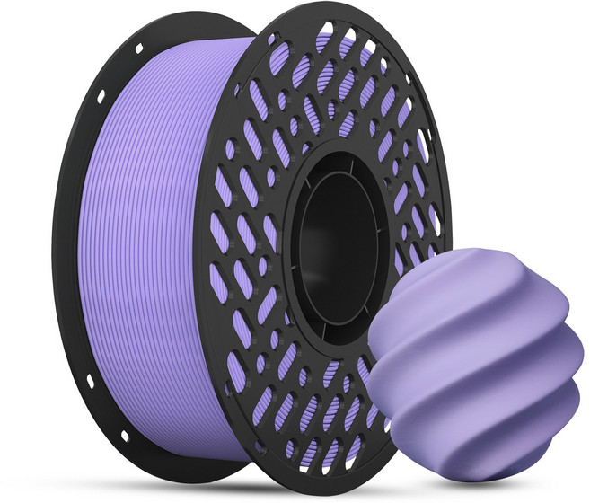 3D프린터 매트 PLA 필라멘트 1.75mm 1kg 무광 뱀부랩 P1S X1C A1 호환, 라벤더 퍼플, 무광 시리즈