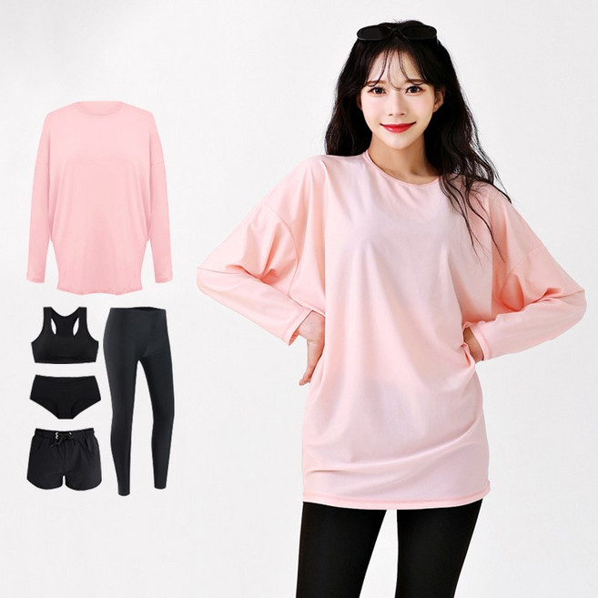 로이몬스터 여성 5종 풀세트 가오리 래쉬가드 체형커버 오버핏 빅사이즈 /ROYMONSTER