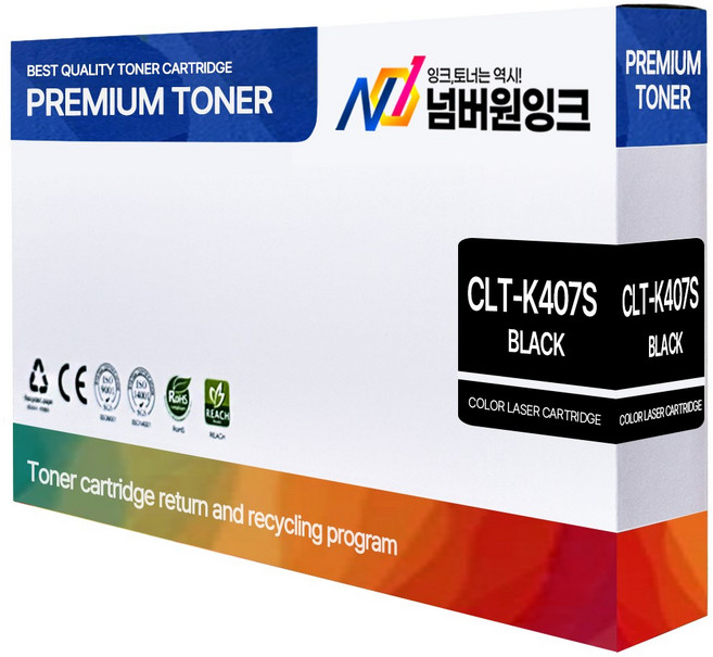 삼성 CLT-K407S CLP-325K CLP-325WK CLX-3185WK CLX-3185FW CLX-3180K 재생토너, 1. CLT-K407S 검정/재생, 1개