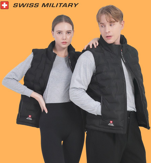 스위스밀리터리 발열조끼 온열 겨울 열선조끼 낚시 등산 골프 조끼 배터리 세트 HIVE-510CH