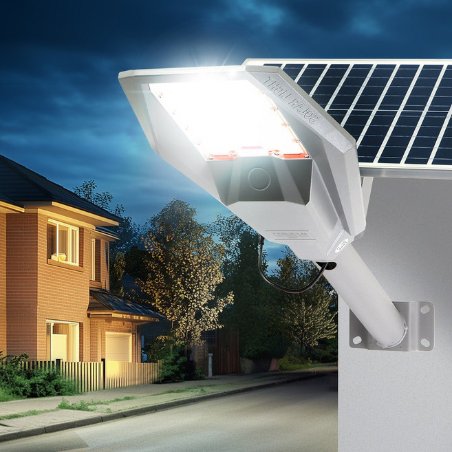 태양광 가로등 투광등 태양열 정원등 LED 조명 전등 투광기 설치 실버부착 야외등, 부착가로등_400W