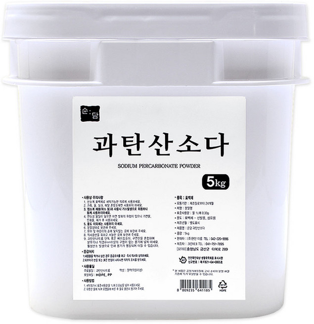 순담 과탄산소다 세정제, 5kg, 1개