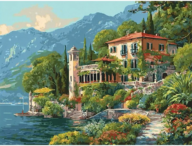 뉴타임즈 보석 자수 3D 캔버스 나무 상자 포함 40X50Cm 다이아몬드 그림 첩같파돕서명한구 좋아하는 다이아몬드 패치 반짝였어 DIY 가정 장식품, 1세트, 풍경화KP-00329