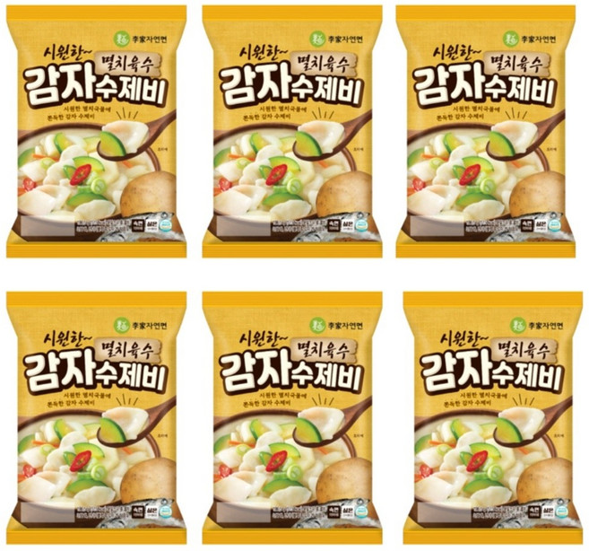 이가자연면 멸치육수 감자 수제비, 1.104kg, 1개