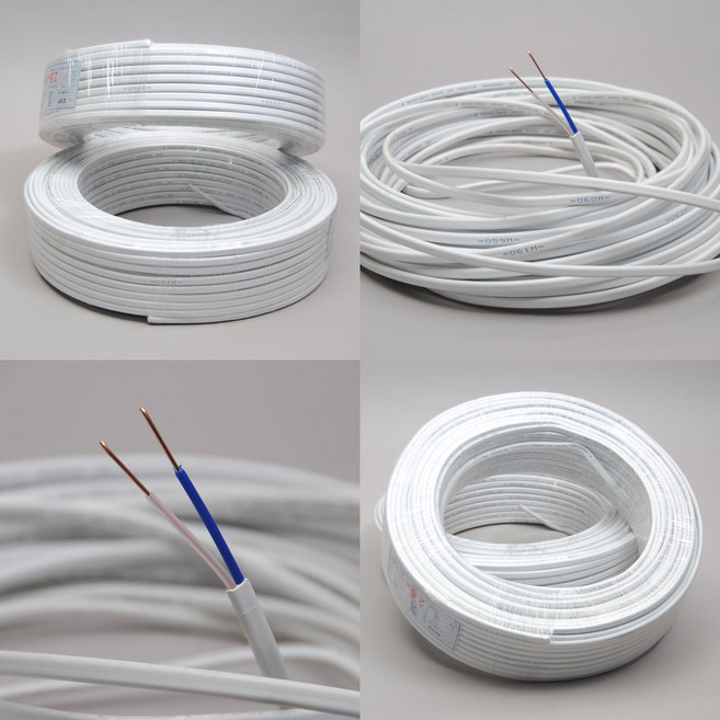 로맥스전선(CVF) 2.5SQ 2C 10M 단위 절단 판매 실내배선 전원선 스위치 콘센트선, 1개