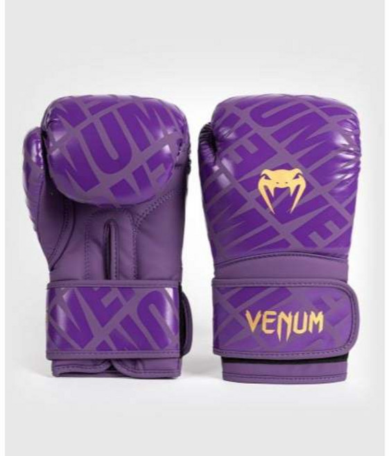 Venum 毒蛇 毒液 三色 拳擊手套 泰拳 MMA, 紫金,12, 1個