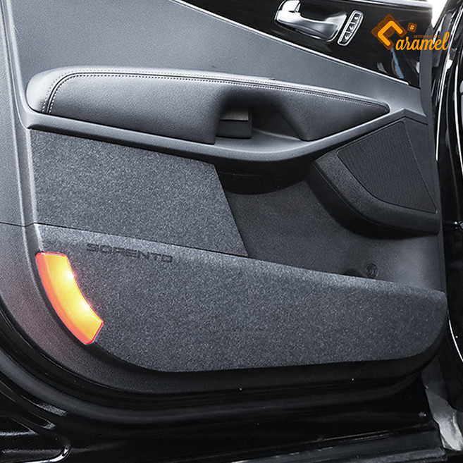 [카비니] 올뉴쏘렌토 호환 도어커버 문콕방지 킥가드 튜닝 몰딩 필름, 펠트 도어상단커버