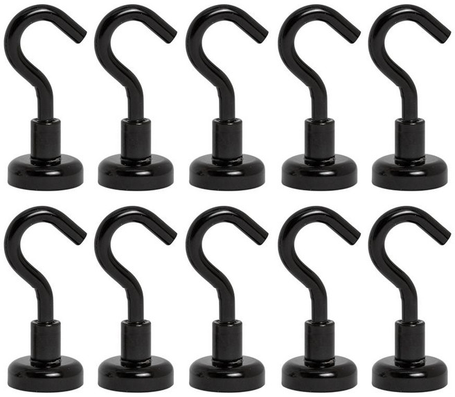 고리자석 후크 16mm 블랙 1SET(10P) 초강력 네오디움 panocec*05120898901EA