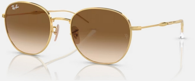 Ray-Ban雷朋 RB3809 圓形金屬漸層太陽眼鏡