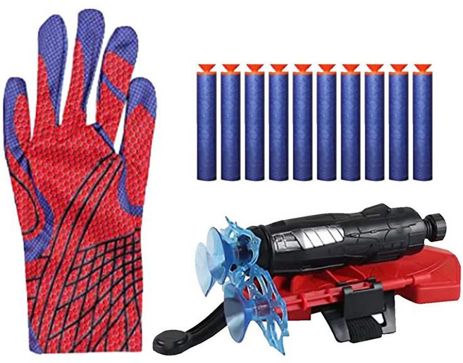 웹슈터 거미줄발사기 스파이더 웹 슈터 패셔너블한 런처 손목 스트랩 가제트 스파이더웹 팔 보호구 장난감 크리스마스 선물