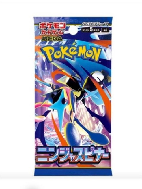 3위 - 포켓몬 카드 게임 TCG 일판 닌자스피너 메가 확장팩 미개봉 (5매입/일본판), 1개, 랜덤, 1종 팩