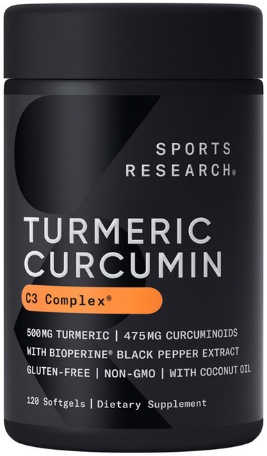 스포츠리서치 강황 커큐민 500mg 소프트젤, 120개입, 1개, 120정