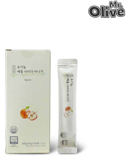 프티봉 애플 사이다 비니거 액상스틱, 16g, 15개