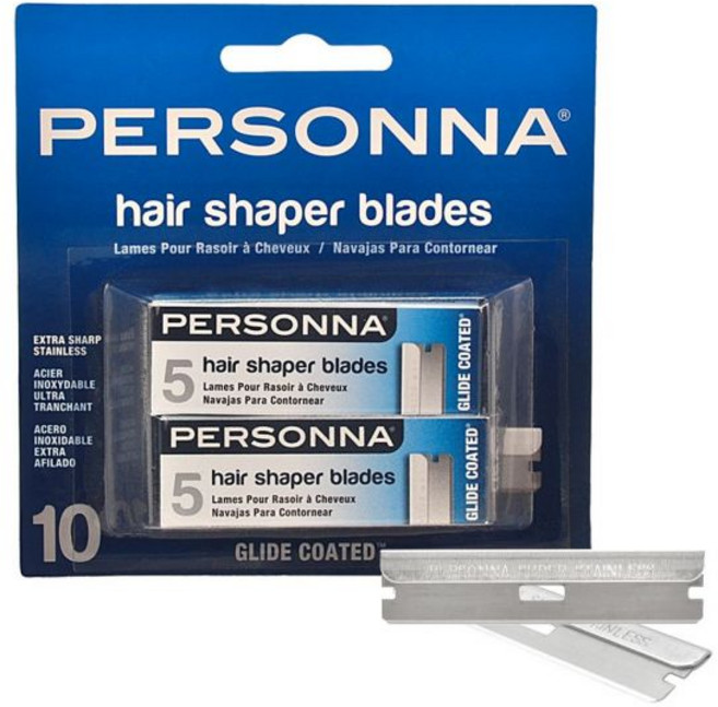 Personna 페르소나 헤어 쉐이퍼 블레이드 면도날 10개 RZRB-PRSA-BP8820B