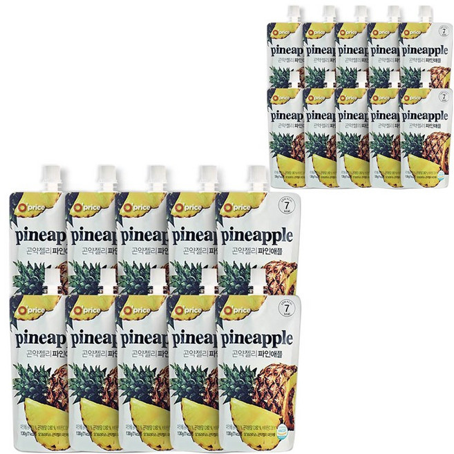 오프라이스 곤약젤리 파인애플, 20개, 130g
