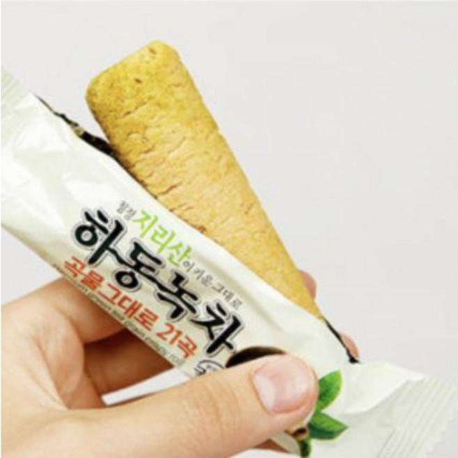 (경남관광기념품점 하동군) 하동녹차 곡물그대로 21 크리스피롤 10g 45개입, 1개, 450g