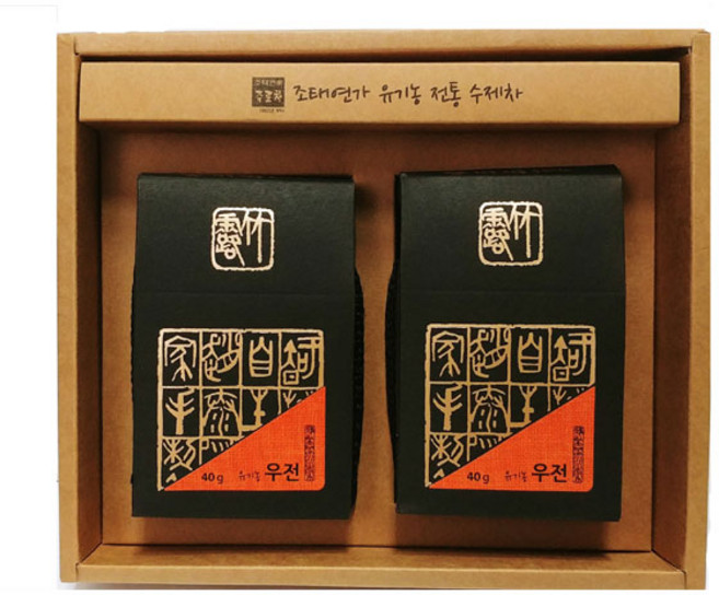 cha (조태연가 죽로차) 유기농 우전 녹차 80g 잎녹차, 1개, 2, 40g, 1