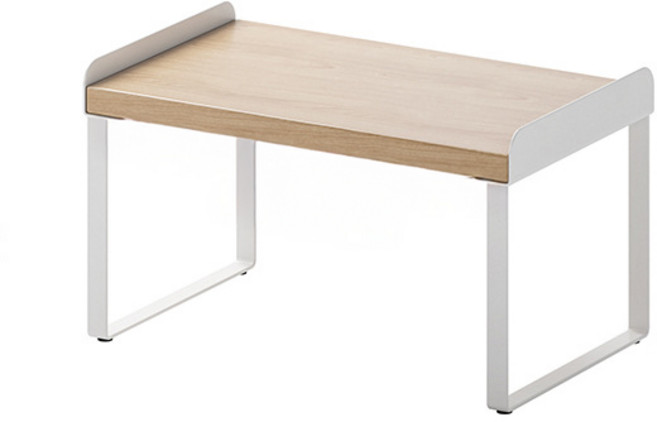 실버미어 멀티수납 다용도 우드 미니선반, 1단, 화이트우드