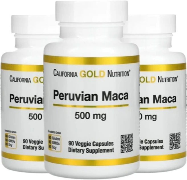 [3세트] 씨지엔 페루산 마카 500mg 식물성 90 캡슐 아답토젠 옐로우 마카 뿌리, 3개, 90정 - 쿠팡