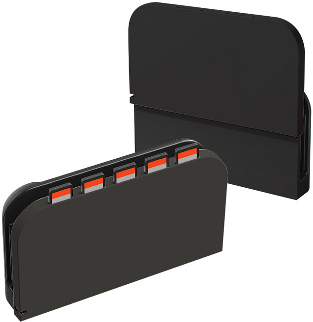 스냅케이스 닌텐도 스위치2 독 케이스 커버 게임타이틀수납, 1개, 블랙, N228