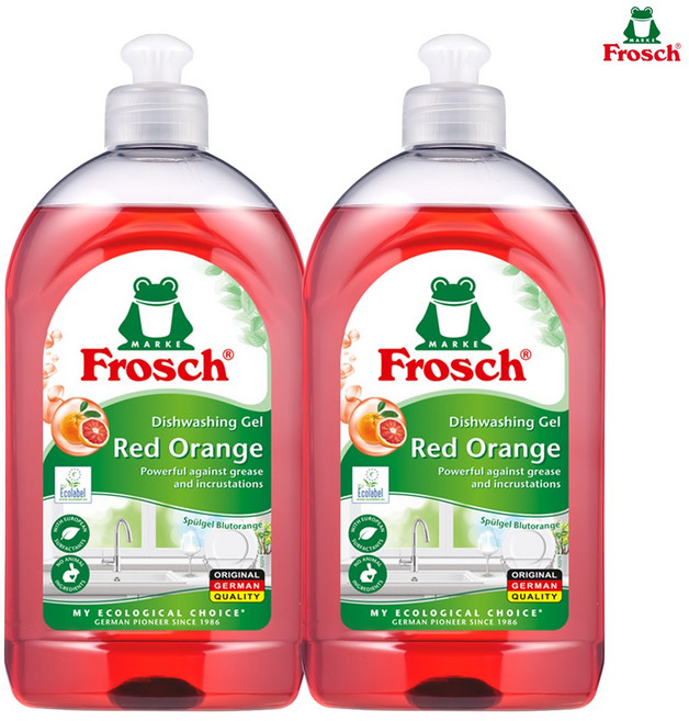 독일 프로쉬 레드오렌지 주방세제 500mlx2개, 2개, 500ml