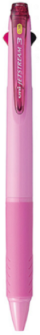제트스트림 3색 펜 0.38mm SXE3-400-38, 베이비핑크, 1개