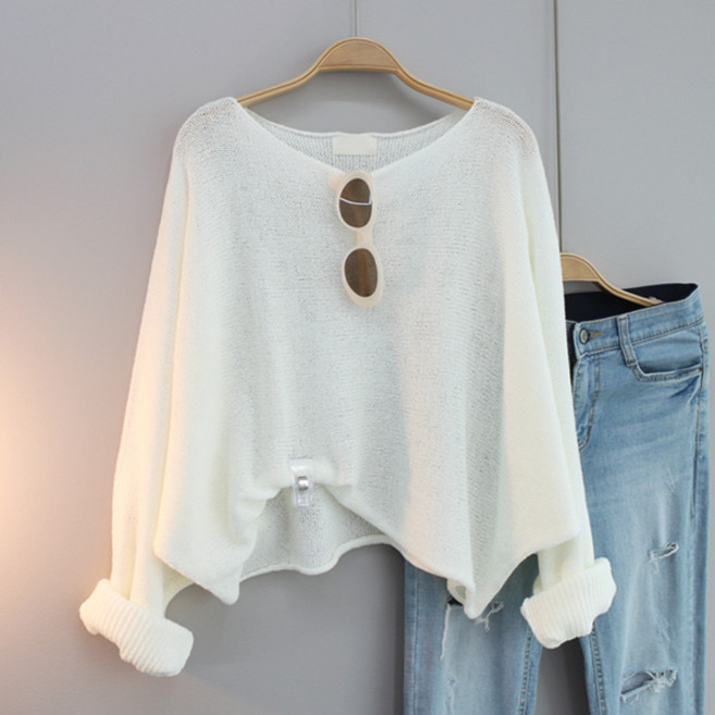 달콩 여성 빅사이즈 루즈핏 여름니트 그물니트 시스루 하리썸머가오리니트