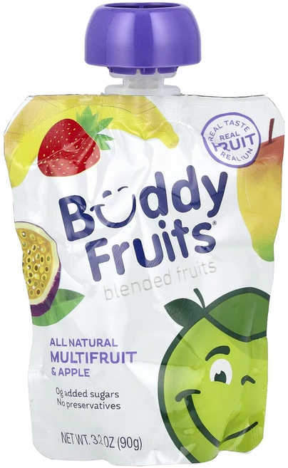 Buddy Fruits 과일 혼합 여러 과일 및 사과 90g(3.2oz), BuddyFruits과일혼합여러과일및사과90g32oz, 90g, 1개 - 쿠팡