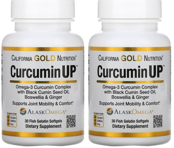 캘리포니아 골드 뉴트리션 커큐민 UP California Gold Nutrition Curcumin UP 30정 2개