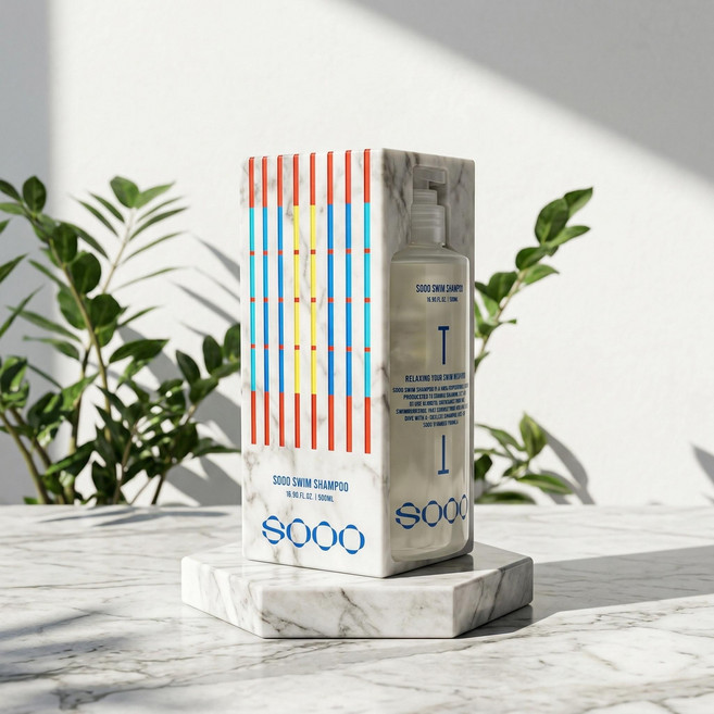 [내일배송]수영 샴푸 염소 냄새 제거 SOOO 수영장 전용 수샴푸 500ml, 1개