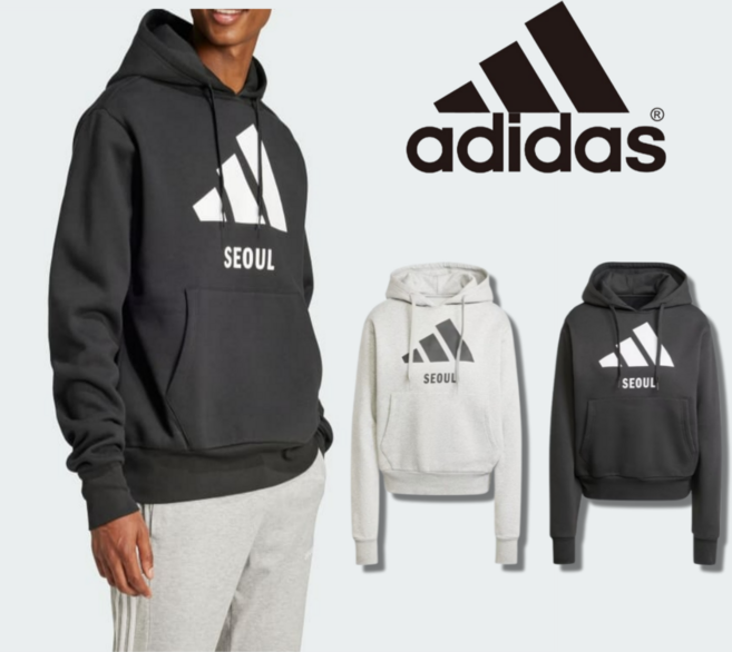 매장정품 아디다스 기모 후드티 남성 여성 공용 기모티셔츠 플리스 트레이닝 스포츠웨어 상의