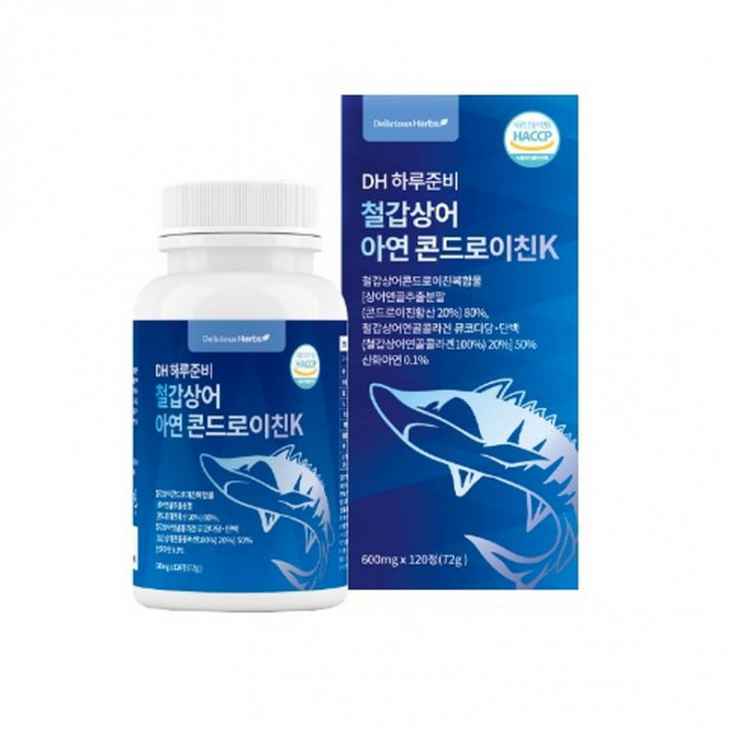 DH 하루준비 철갑상어 아연 콘드로이친K 600mg x 120정, 1개, 뼈/관절강화, 1정