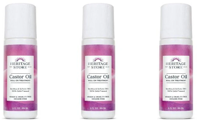 HERITAGE STORE 헤리티지 스토어 캐스터 오일 롤온 트리트먼트 89ml 3팩 - 쿠팡