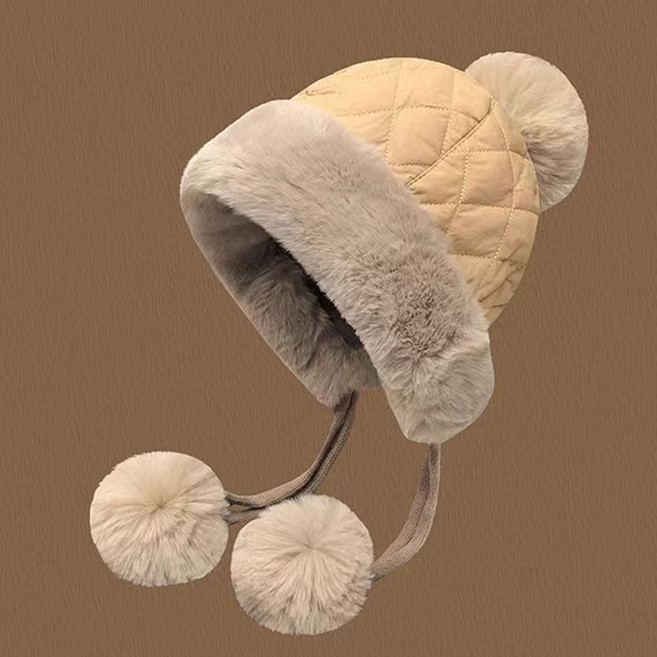 누빔 군밤 밤톨이 털 모자 겨울 방한 군고구마 패딩 귀도리