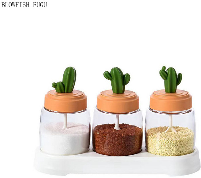 BLOWFISH FUGU 양념통 세트 셀렉숀 선인장 양념통 세트 예쁜양념통, 1개