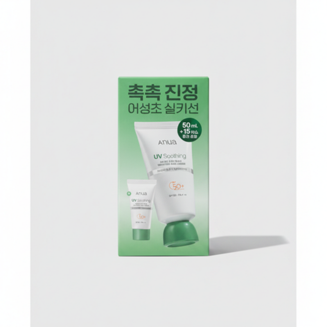 아누아 어성초 실키 모이스처 선크림 50ml 기획 + 15ml, 1개, 65ml
