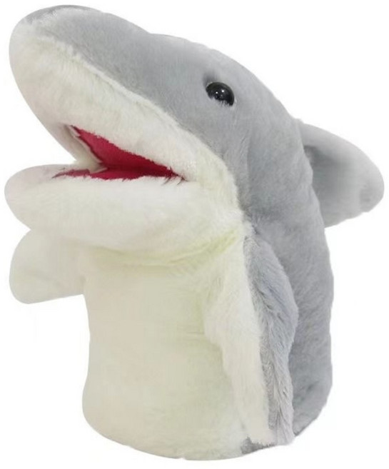 상어 동물구성 손인형 역할놀이 인형극, 1개, 1개