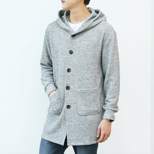 블루포스 남성용 블러팟 롱 후드 가디건