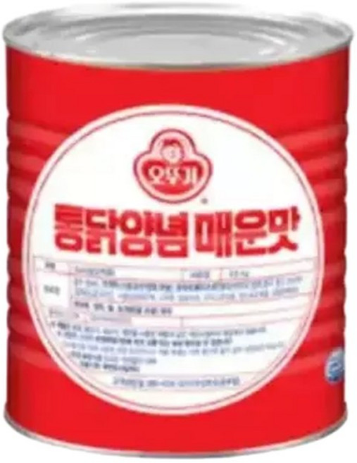 매운통닭양념소스 오뚜기 3.6Kg X6개, 6개