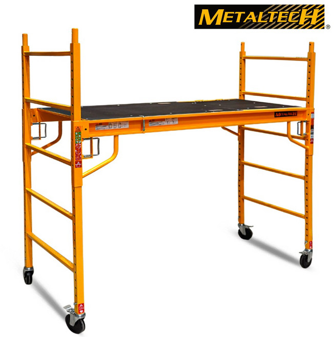 직접수령 메탈테크 6피트 스케폴드 접이식 일반형 사다리 발판 우마 작업대, [직접수.령] 메탈테크 6피트 스케폴드 접이식 일반형, 1개