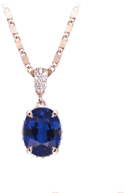 [혜성 주얼리] 루이즈 딥블루 사파이어 목걸이