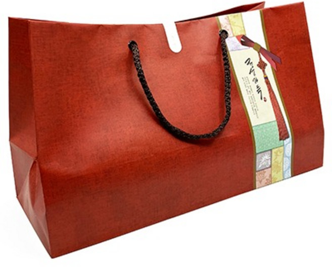 정성가득 레드 쇼핑백(10구)