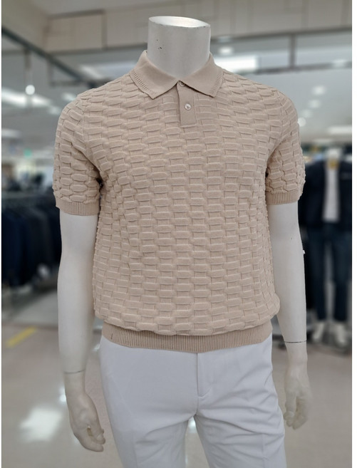 바쏘 면혼방 카라 반팔니트(BSZ2WT30ABG)