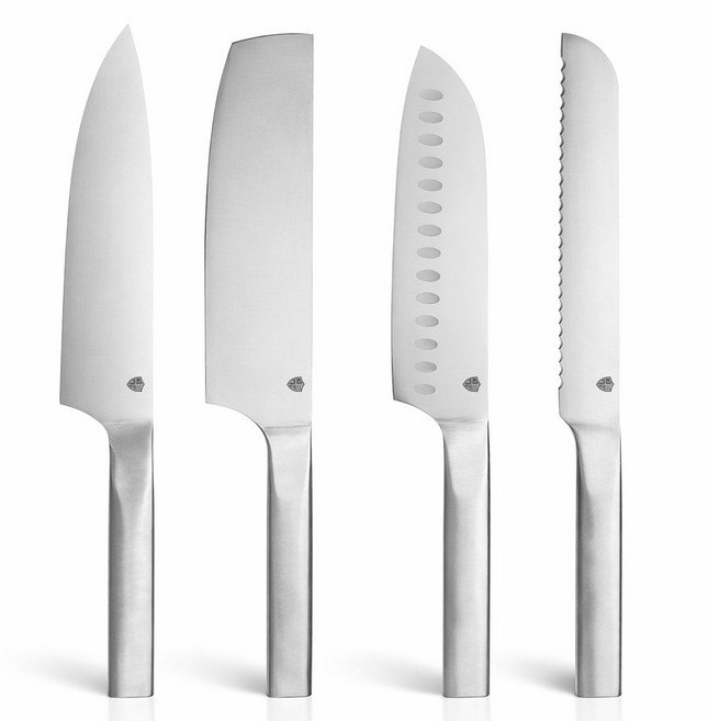 얀뮬러 스퀘어 일체형 부엌칼, 4종세트(쉐프+나키리+산도쿠+브레드), 1개