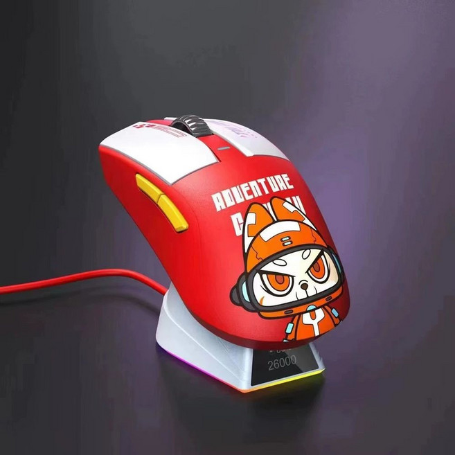 다얼유 A950 유무선마우스 세트 충전독 게이밍, A. PAW3395, I. CM60vmax 경량 64g 듀얼모드 무선 마우스