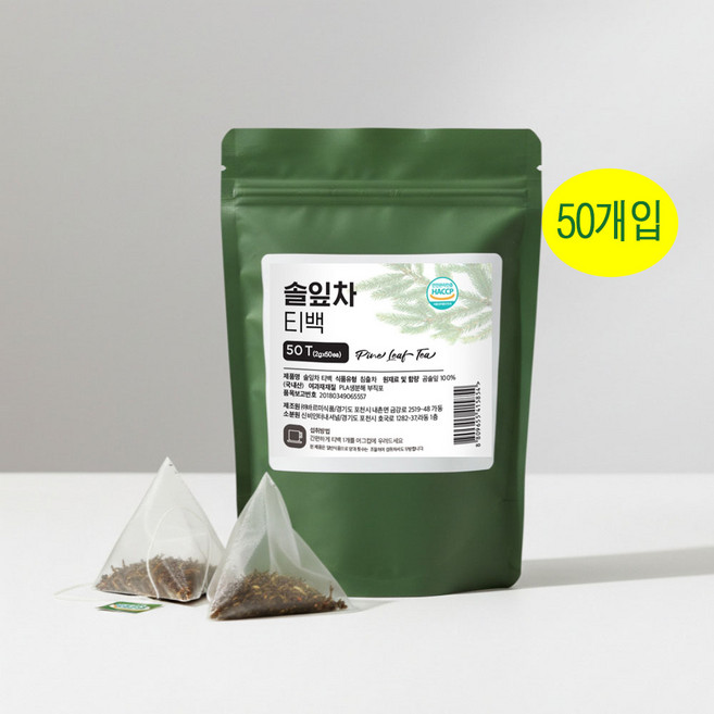 국산 솔잎차 소나무잎 티백 차, 1.2g, 50개입, 1개
