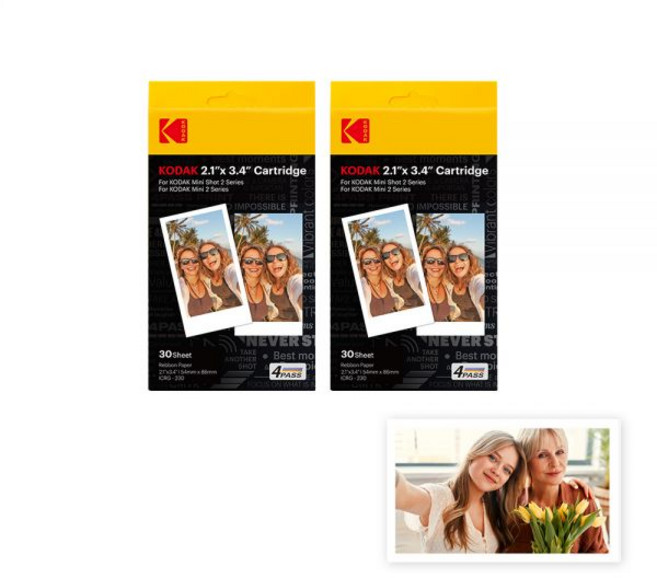 코닥 포토프린터 카트리지 60매 미니2/미니샷2 전용 2인치, 2인치 카트리지 60매, 1개