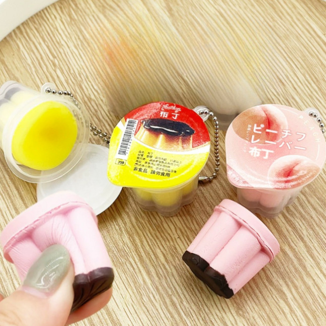 푸딩 말랑이키링 스퀴시 스퀴지